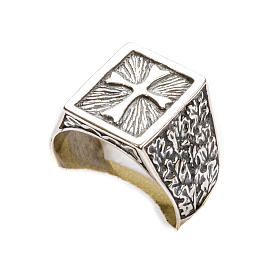 Bishop Ring, silver 925 with cross decoration s6