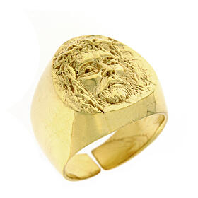 Pierścień dla biskupów srebro 925 złocony Twa