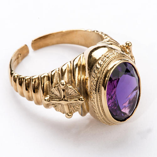 Ecclesiastical Ring made of silver 925 with Amethyst 1