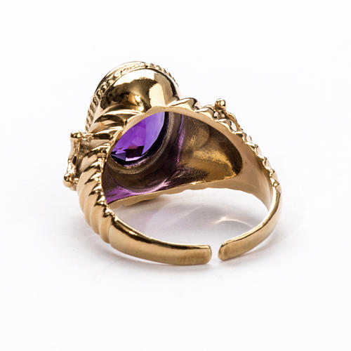Ecclesiastical Ring made of silver 925 with Amethyst 3
