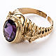 Ecclesiastical Ring made of silver 925 with Amethyst s2