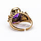 Ecclesiastical Ring made of silver 925 with Amethyst s3