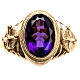 Ecclesiastical Ring made of silver 925 with Amethyst s4