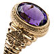 Ecclesiastical Ring made of silver 925 with Amethyst s6