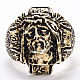 Anello per vescovi argento 925 bronzato Volto di Cristo s3