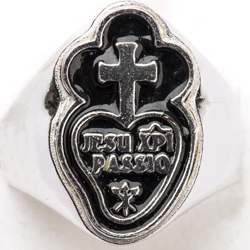 Bischofsring Silber 925 Passionisten Symbol 4
