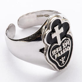Bishop's Ring in silver 925, Jesu Xpi Passio