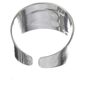 Anillo obispal  de plata 925, símbolos XP, alfa, omega s6