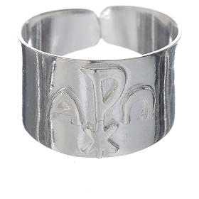 Bishop Ring in silver 925 -  Chi-Rho, Alpha and Omega