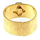 Ecclesiastical Ring in gold plated silver 925, cross decoration s3