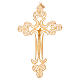 Croix pectorale filigrane d'argent dorée Corpus s3