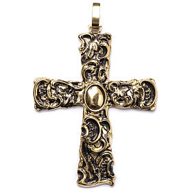 Croix pectorale en argent 925 bronzé