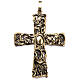 Croce pettorale argento 925 bronzato s1