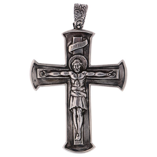 Cruz Pectoral crucifijo de plata 925 1