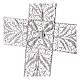 Cruz Pectoral de filigrana  estilizada, plata 800 s4