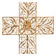 Pectoral Cross, golden silver 800 filigree with Turchese s4