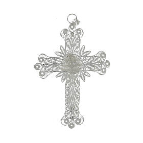 Brustkreuz Filigranarbeit stilisierten Leib Christi Silber