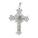 Croce vescovile Corpo di Cristo stilizzato filig. arg. 800 s1