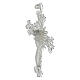 Croce vescovile Corpo di Cristo stilizzato filig. arg. 800 s4