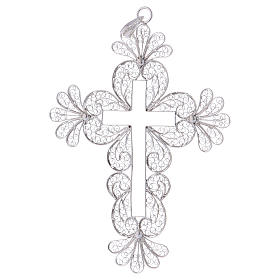 Cruz Pectoral  Filigrana estilizado de plata 800