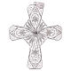 Croce vescovile turchese argento 800 filigrana s3