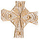 Ecclesiastical cross in gold plated silver, filigree decoration s2