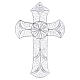 Croce pettorale argento 800 filigrana con decori s3