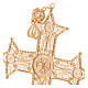 Krzyż pektoralny srebro 800 złocony filigran z dekoracjam s2