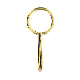 Gancio croce argento dorato 800 s1