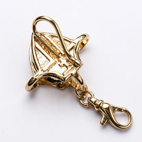 Gancho para cruz pectoral plata dorada s3