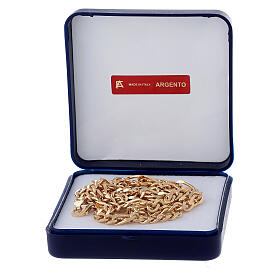 Kette für Burstkreuz goldenen Silber 925 90cm s4