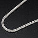 Silver wheat chain for pectoral cross, 90 cm long s2