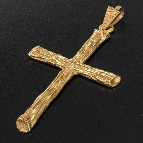 Croix pectorale  argent 925 doré 5