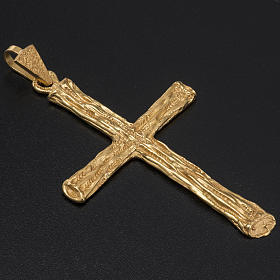 Cruz peitoral para bispo prata 925 dourada