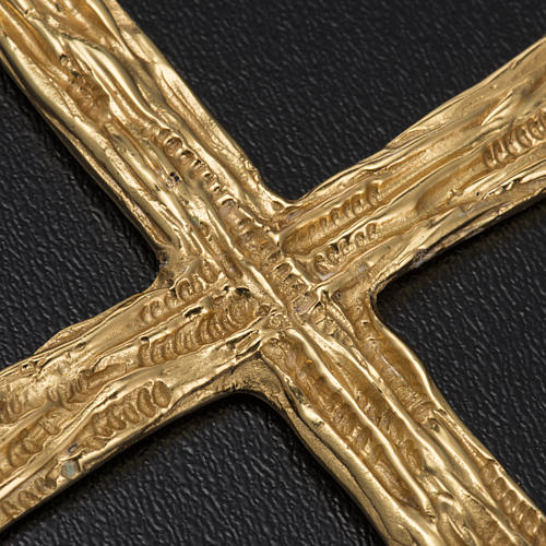 Cruz peitoral para bispo prata 925 dourada 4