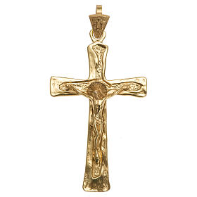 Croce episcopale argento 925 dorato
