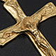 Croce episcopale argento 925 dorato s4