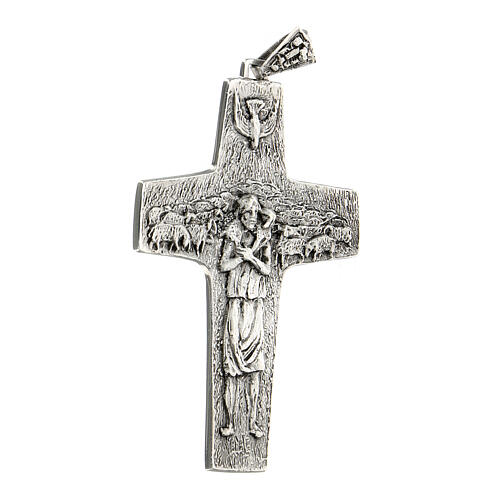 Burstkreuz Papst Franziskus Silber 925 4