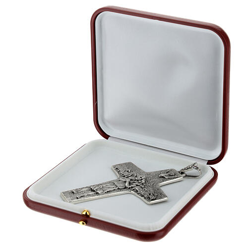 Burstkreuz Papst Franziskus Silber 925 7