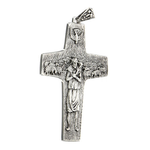 Burstkreuz Papst Franziskus Silber 925 4