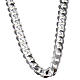 Curb necklace chain in Silver 925 for pectoral cross, 90 cm long s1