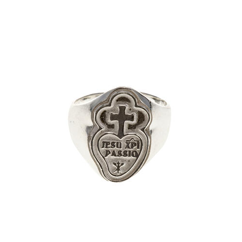 Bishop's ring made of 925 silver, Passionists 2