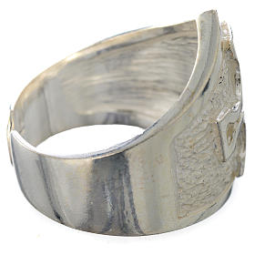 Anello episcopale argento 925 croce argentato s6