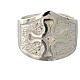 Anello episcopale argento 925 croce argentato s5