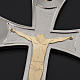 Pectoral cross made of sterling silver, 18Kt gold, rubies s5