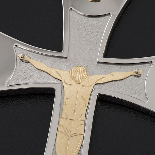 Pectoral cross made of sterling silver, 18Kt gold, rubies 5