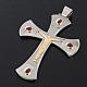 Pectoral cross made of sterling silver, 18Kt gold, rubies s3