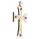 Pectoral cross in sterling silver, 18Kt gold, rubies s3