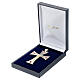 Pectoral cross in sterling silver, 18Kt gold, rubies s7