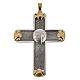 Croix pectorale Année de la Foi argent 925 bicolore s1